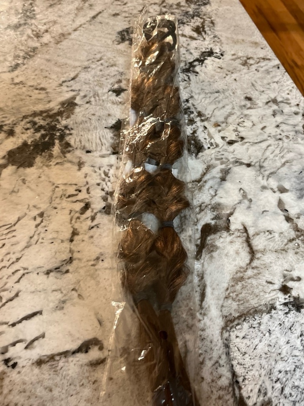 Brown Braided Decorative Hair Accent - Unbranded